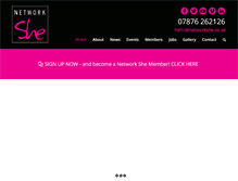 Tablet Screenshot of networkshe.co.uk